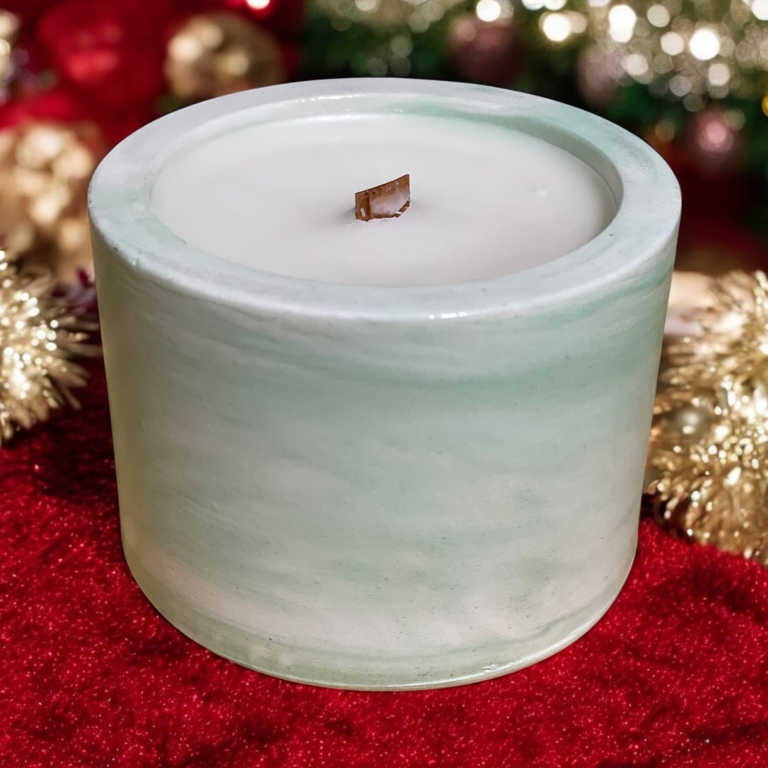 Candle White Snow